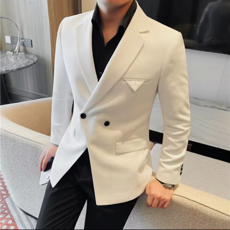 Blazer Masculino Transpassado um botão, Blazer transpassado um botão masculino, blazer transpassado masculino, blazer masculino um botão, blazer masculino estiloso