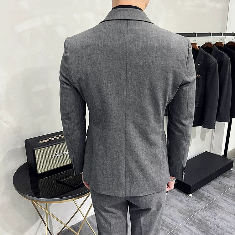 Terno Masculino Slim Transpassado Texturizado Maximus