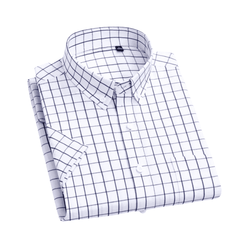 Camisa Social Masculina de Algodão Xadrez