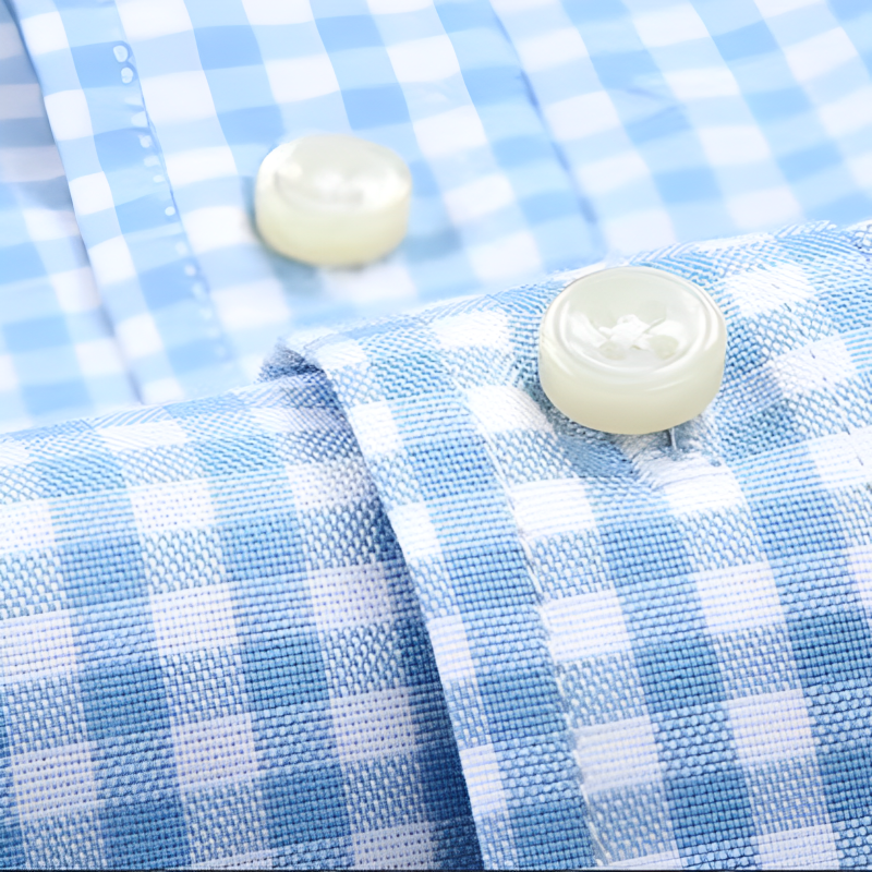 Camisa Social Masculina Xadrez de Algodão Oxford Maximus