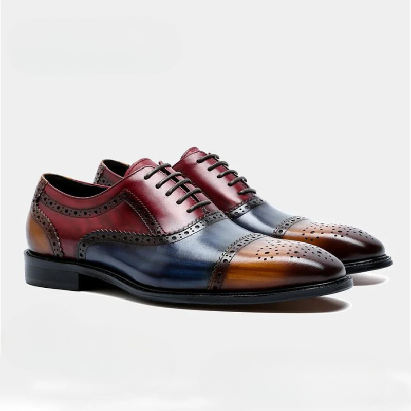 Sapato Oxford Italiano de Couro, Sapato de Couro, Sapato Oxford, Sapato Italiano, sapato tricolor