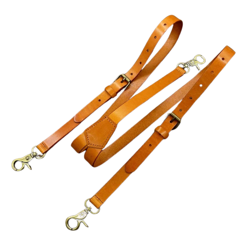 Suspensório, Suspensório de couro, Suspensório masculino de couro, Suspensório vintage, Suspensório vintage de couro, suspensório de couro cor caramelo