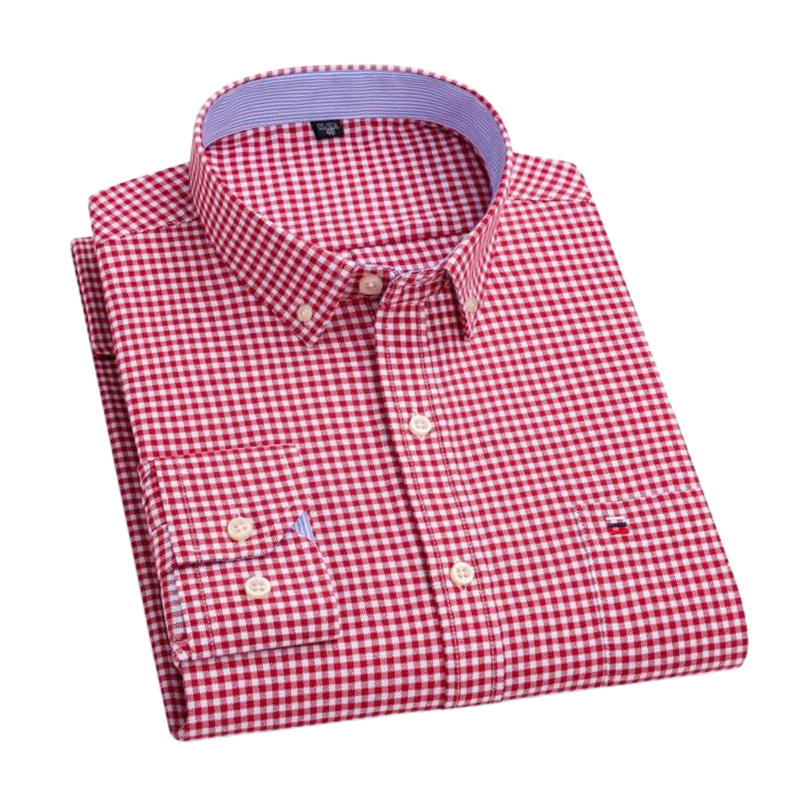 Camisa Social Masculina Xadrez Oxford Maximus