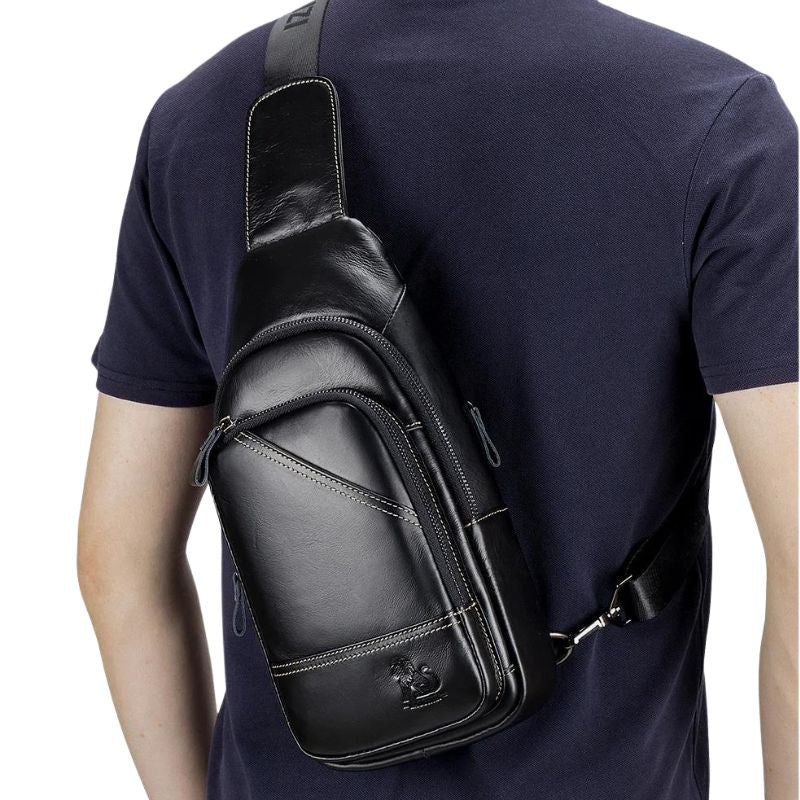 Bolsa Transversal de Couro, Bolsa Masculina, Bolsa de Couro