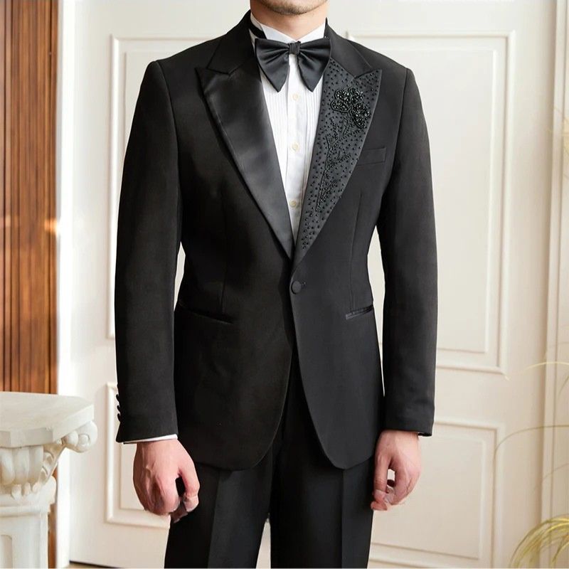 Smoking Masculino Maximus, Smoking Masculino Slim Fit, Smoking com pedraria, Traje de Gala Masculino, Moda Festa Masculina