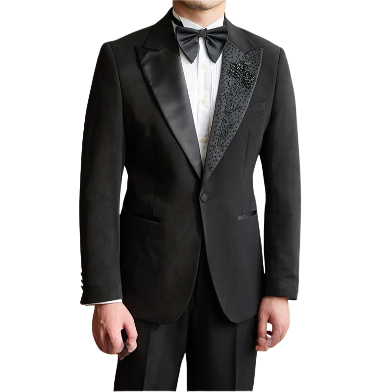 Smoking Masculino Maximus, Smoking Masculino Slim Fit, Smoking com pedraria, Traje de Gala Masculino, Moda Festa Masculina