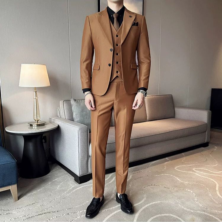Terno Masculino Slim Liso Luxuoso Maximus