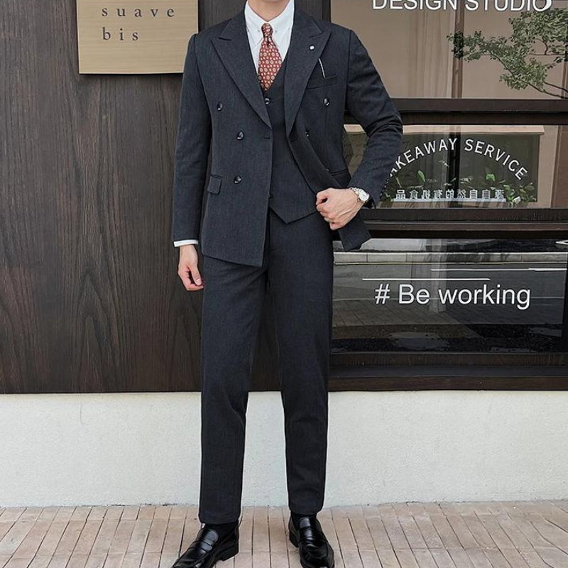 Terno Masculino Transpassado, Terno Masculino de Lapela Larga, Terno Masculino Completo, Terno Masculino Slim Fit