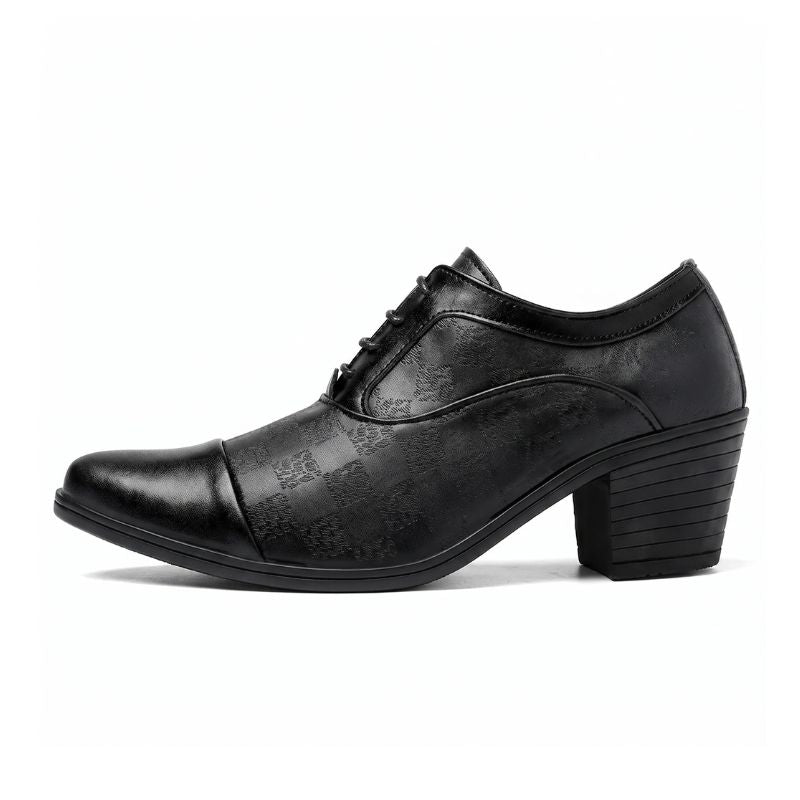Sapato Social Masculino Oxford Gravado Salto Alto Maximus