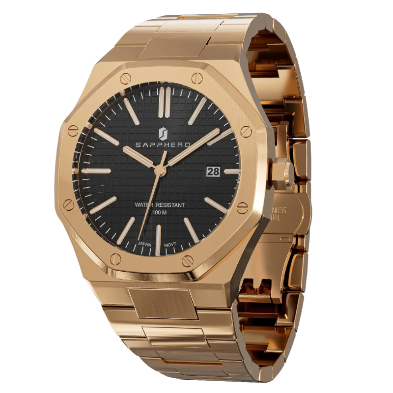 Relógio de Pulso Masculino Octogonal Sapphero Maximus