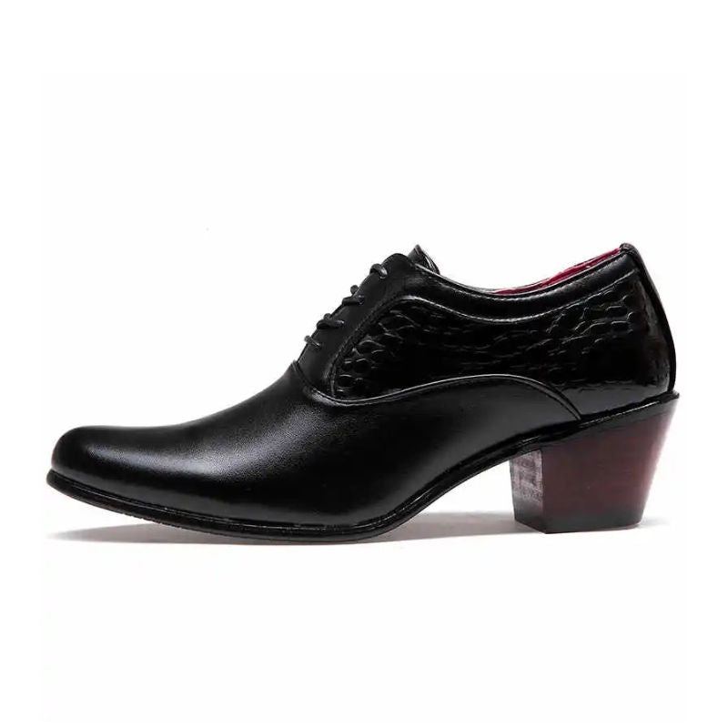 Sapato Social Masculino Oxford Style Salto Alto Maximus