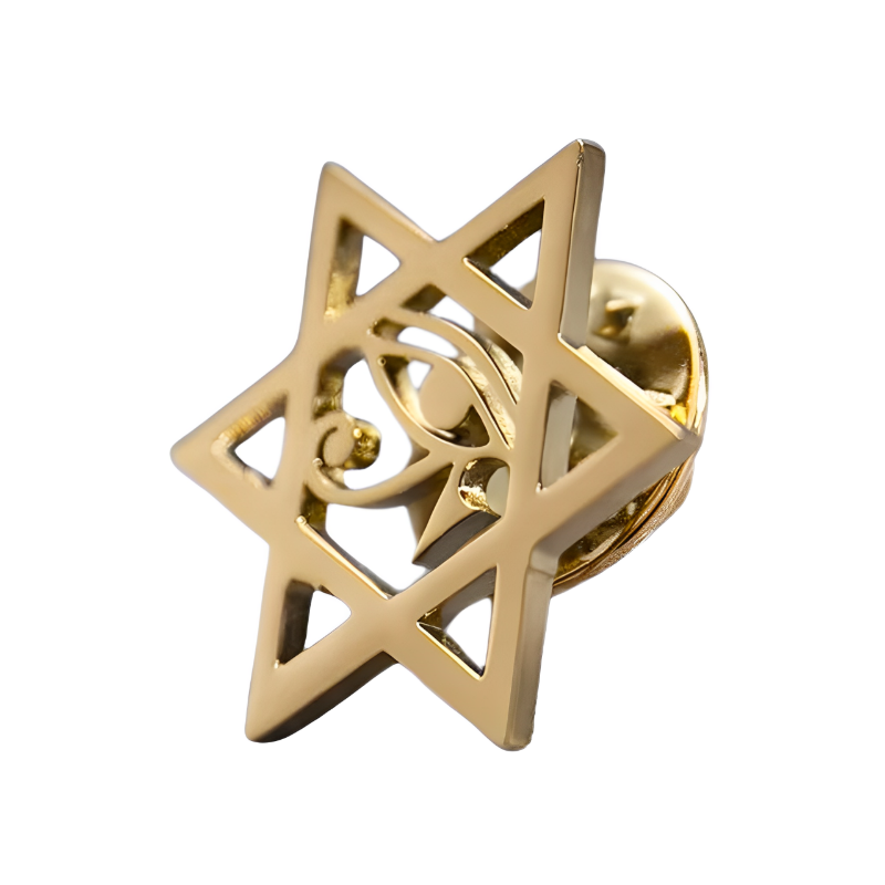 Broche para Terno Masculino Estrela de David Maximus