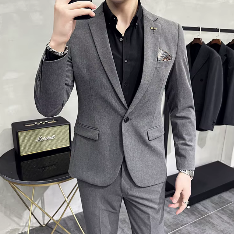 Costume Masculino, costume masculino slim fit, costume slim fit, costume masculino liso, terno masculino, terno masculino slim fit