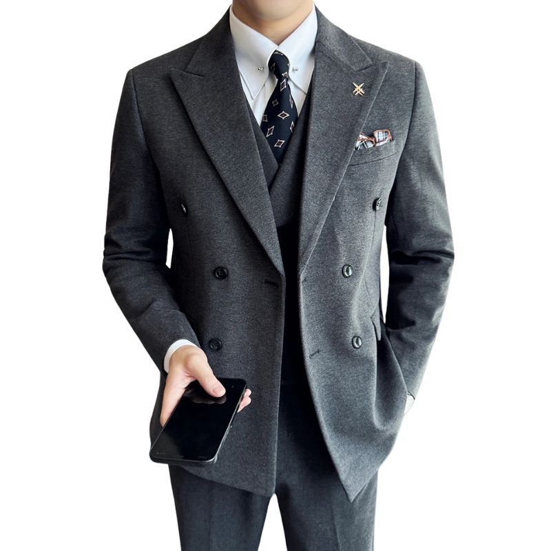 Terno masculino transpassado liso, terno masculino slim fit, terno masculino transpassado slim, terno masculino liso