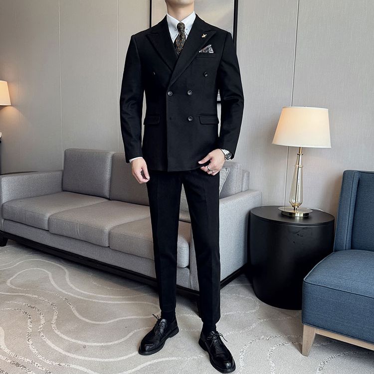 Terno Masculino Slim Transpassado Texturizado Vicenza Maximus