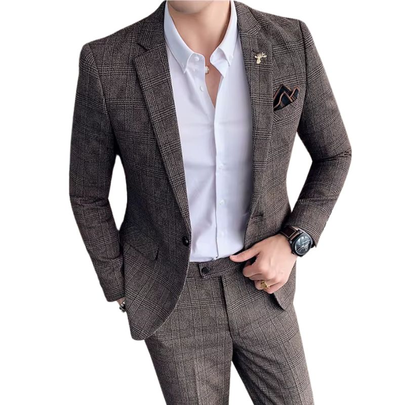 Costume Masculino Xadrez, Terno Masculino Xadrez, Costume Masculino Slim, Terno Masculino Slim Fit