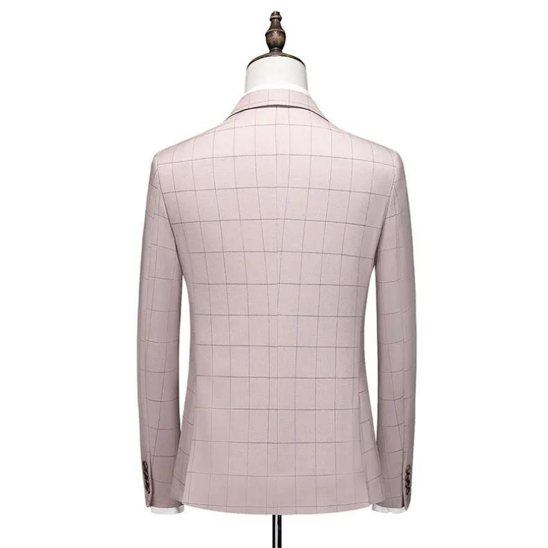 Terno Masculino Xadrez Luxury Maximus Paletó + Colete + Calça