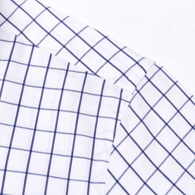Camisa Social Masculina de Algodão Xadrez