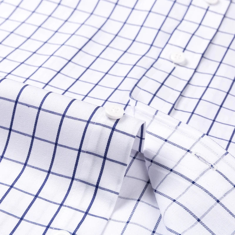 Camisa Social Masculina de Algodão Xadrez