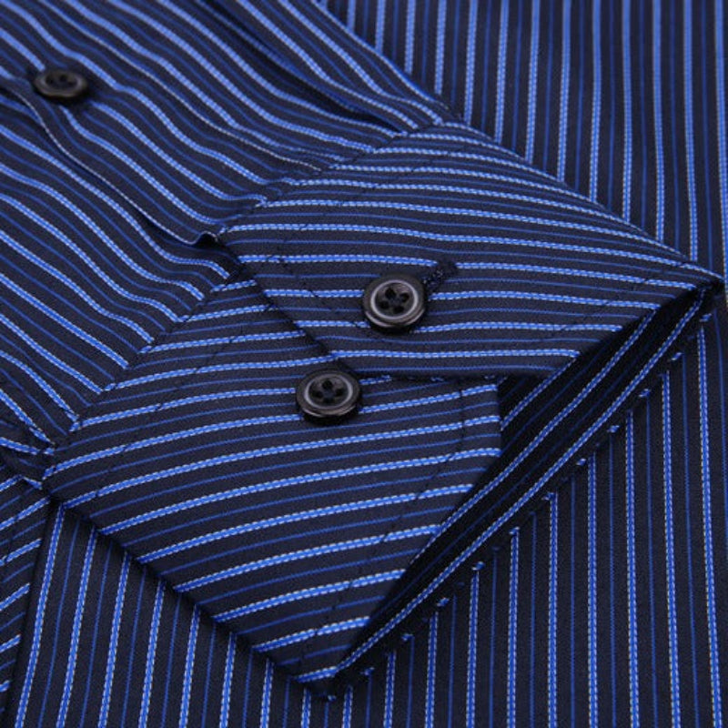 camisa social masculina listrada, camisa listrada masculina, camisa masculina listras verticais, camisa social masculina formal, camisa masculina trabalho, camisa listrada slim fit, camisa masculina manga longa, camisa social azul listrada, camisa masculina clássica, camisa social para terno, camisa social listrada