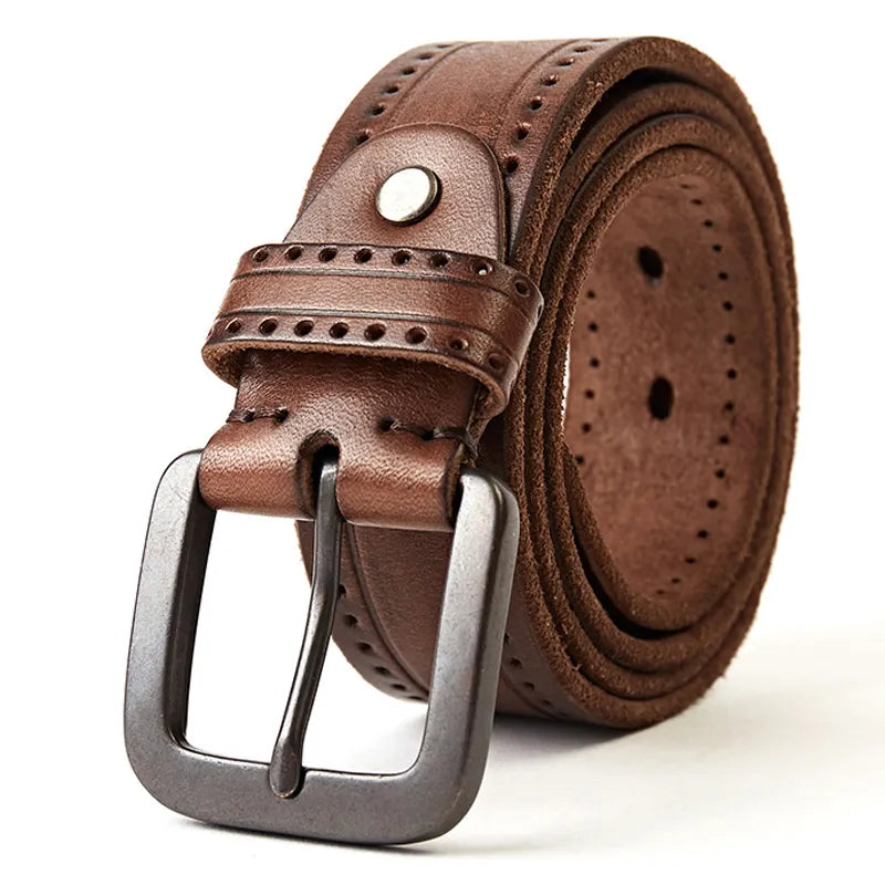 Cinto Masculino de Couro Vintage Maximus