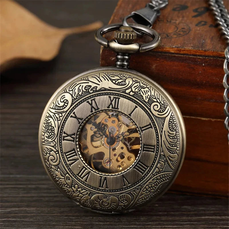 Relógio de Bolso, Relógio de Bolso Mecânico Retro, Relógio de Bolso Mecânico, Relógio de Bolso Retro, Relógio de bolso Bronze