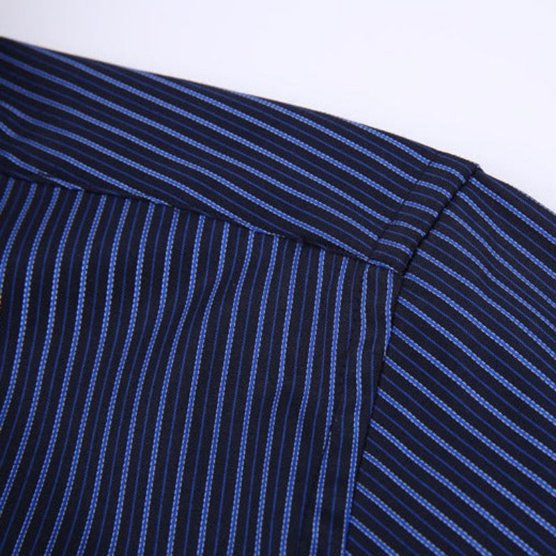 camisa social masculina listrada, camisa listrada masculina, camisa masculina listras verticais, camisa social masculina formal, camisa masculina trabalho, camisa listrada slim fit, camisa masculina manga longa, camisa social azul listrada, camisa masculina clássica, camisa social para terno, camisa social listrada