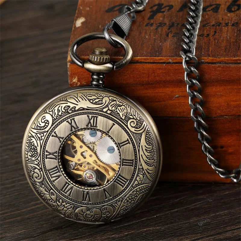 Relógio de Bolso, Relógio de Bolso Mecânico Retro, Relógio de Bolso Mecânico, Relógio de Bolso Retro, Relógio de bolso Bronze