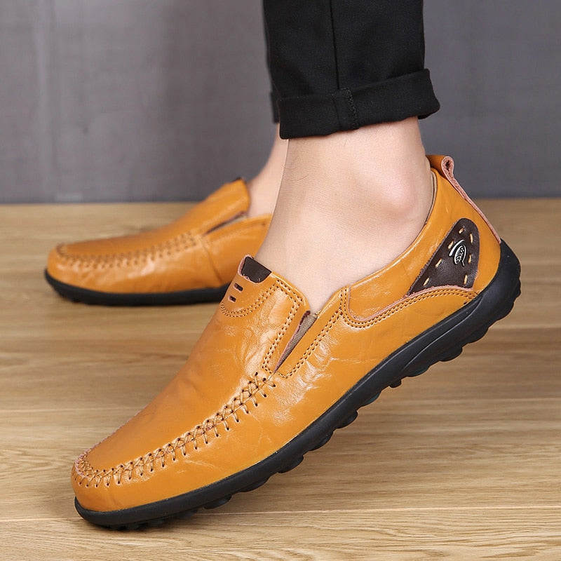 Mocassim Masculino de Couro Genuíno
