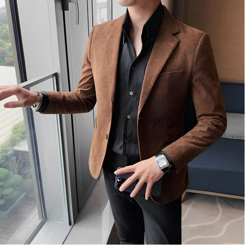 Blazer Masculino Slim, Blazer Masculino Camurça, Blazer Masculino slim camurça