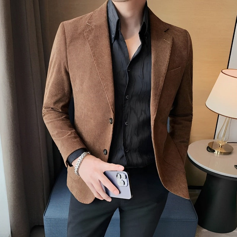 Blazer Masculino Slim, Blazer Masculino Camurça, Blazer Masculino slim camurça