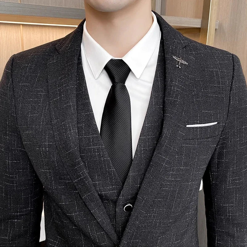 Terno Masculino Slim Listrado