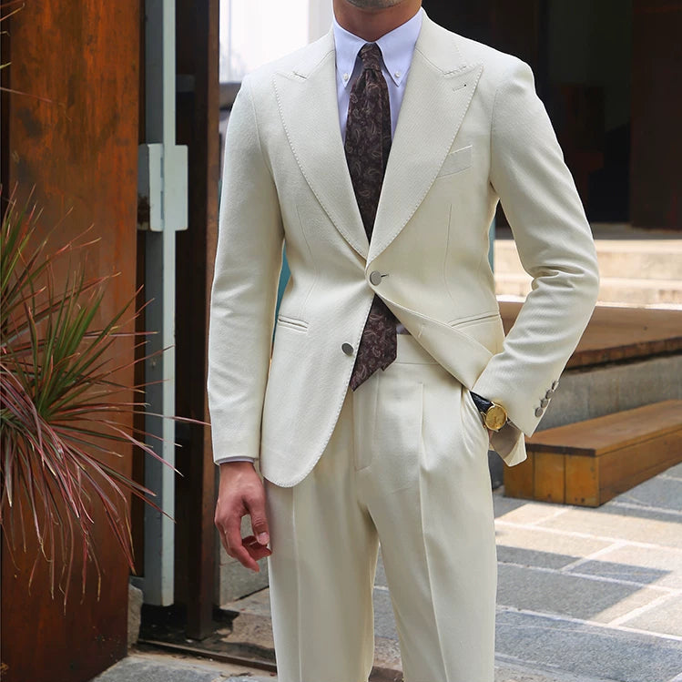 Costume Masculino Slim Peak Off-White Maximus