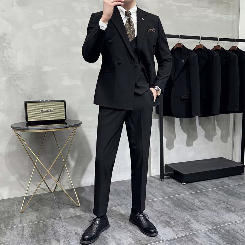 Terno Masculino Slim Duplo Transpassado Listrado Maximus