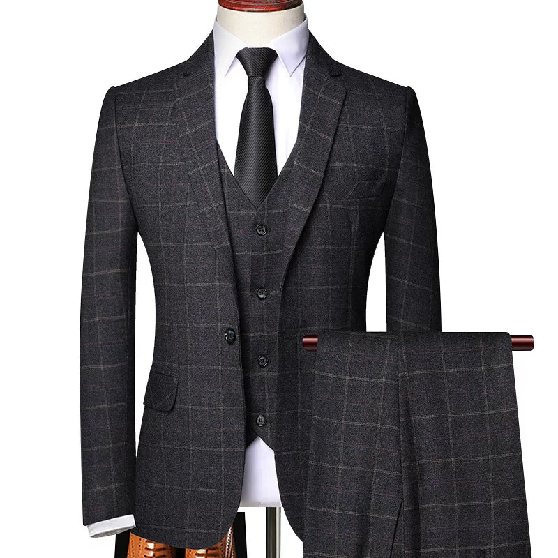 Terno Masculino Slim Xadrez Clássico Maximus