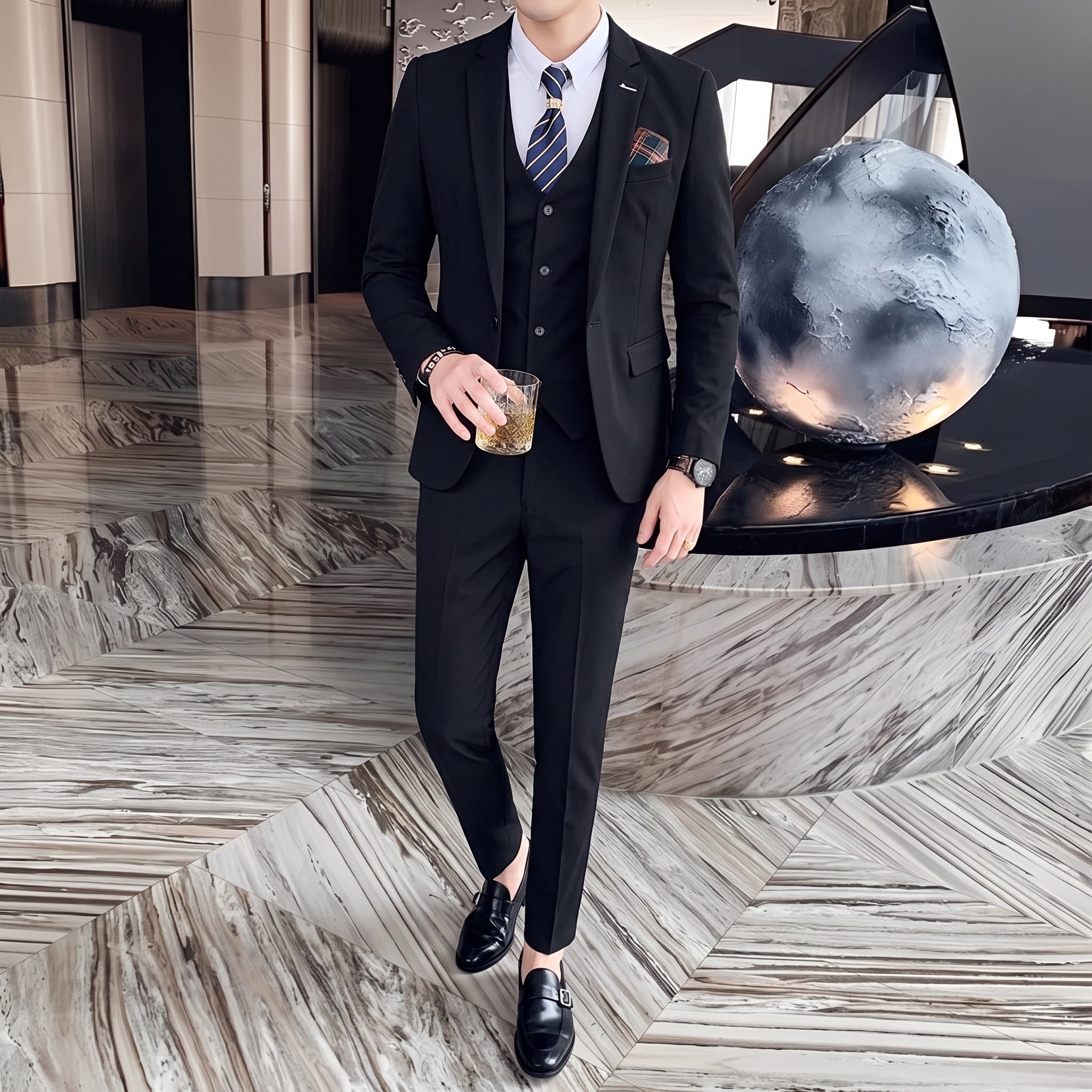 Terno Masculino Slim Liso Modern Maximus