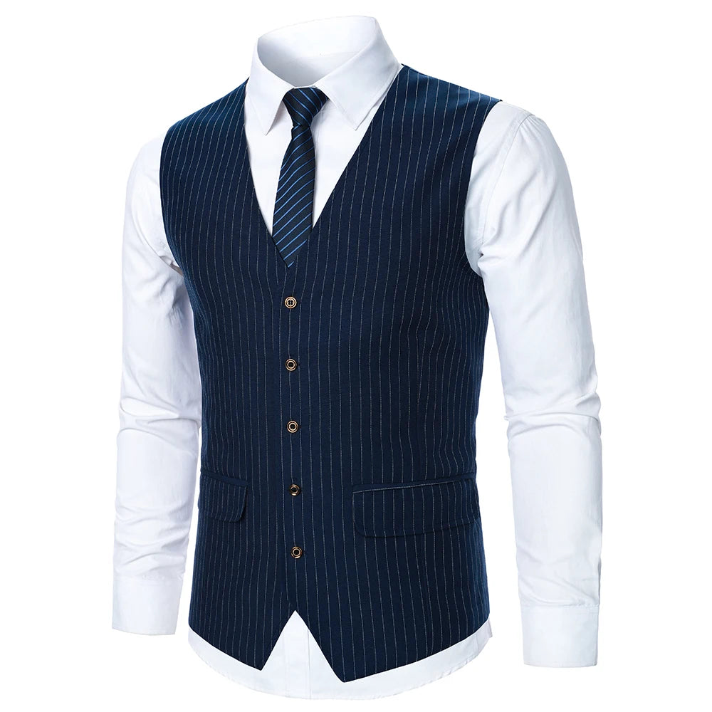 Colete Masculino Risca de Giz, Colete Azul Marinho, Colete Social Masculino Risca de Giz, Colete Social Azul Marinho, Colete Masculino Azul Marinho Risca de Giz