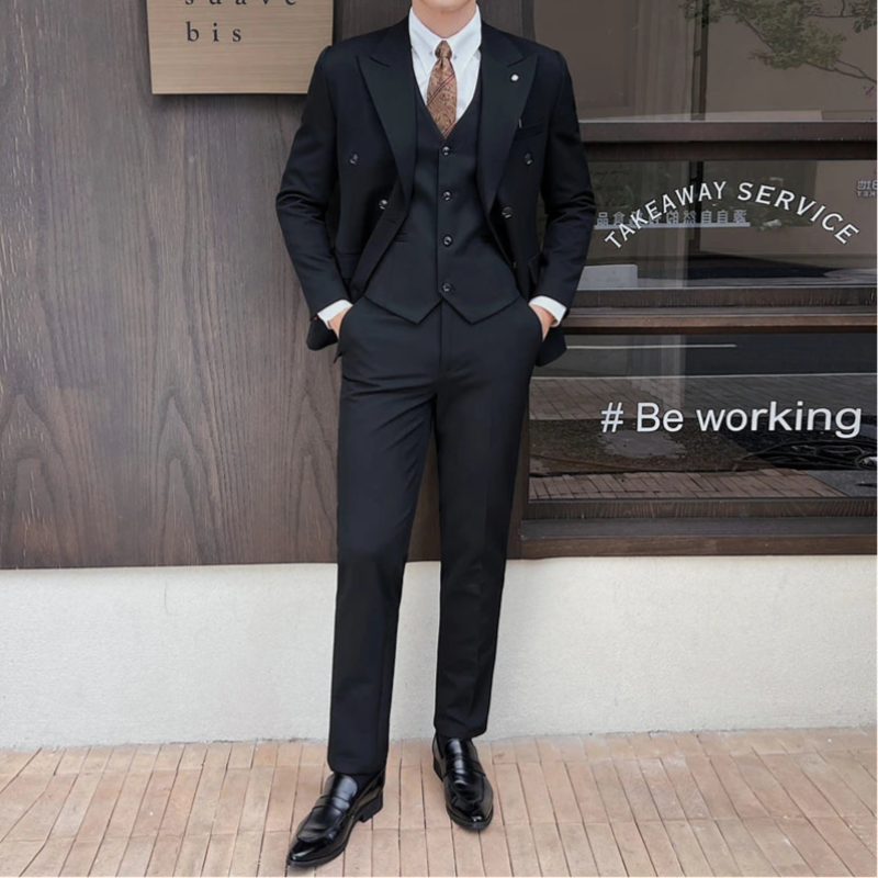 Terno Masculino Transpassado, Terno Masculino de Lapela Larga, Terno Masculino Completo, Terno Masculino Slim Fit