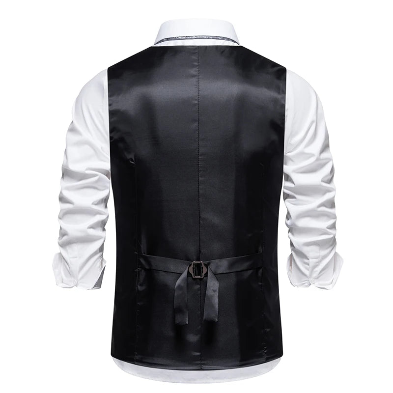 Colete Masculino Risca de Giz Retro Maximus, Colete Masculino, Colete Masculino Risca de Giz, Colete Masculino Retro, Colete Social Masculino, Colete Masculino Maximus
