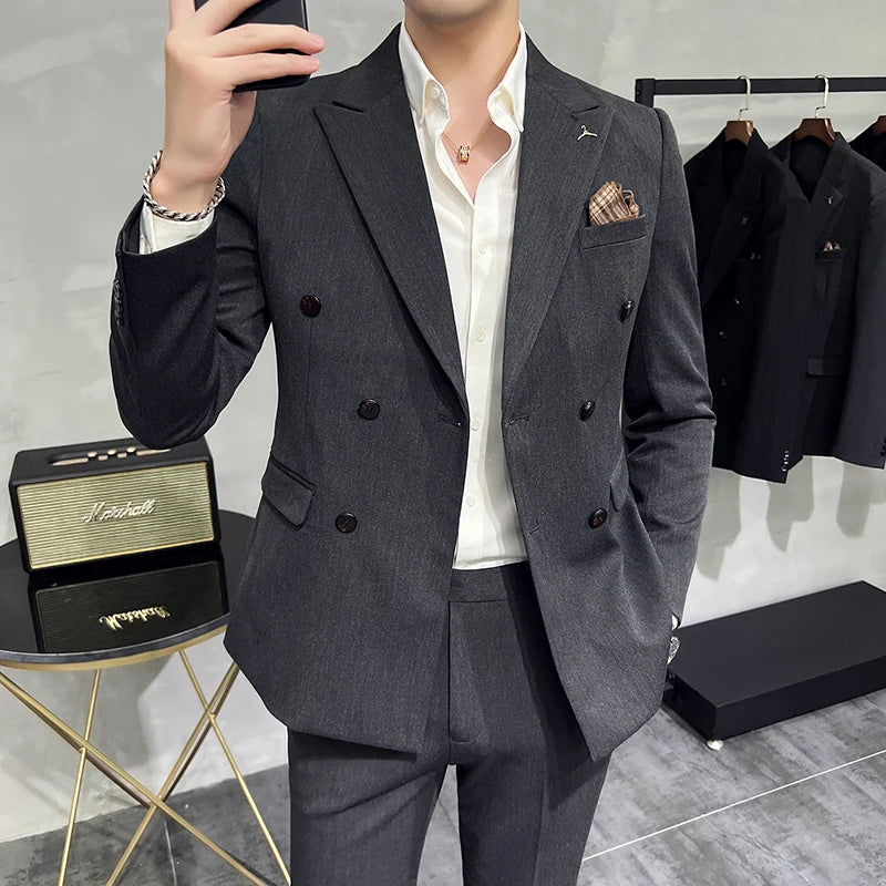 costume masculino transpassado, costume masculino liso, costume transpassado, costume masculino slim fit