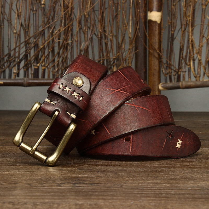 Cinto Masculino de Couro Genuíno Classic Valentus