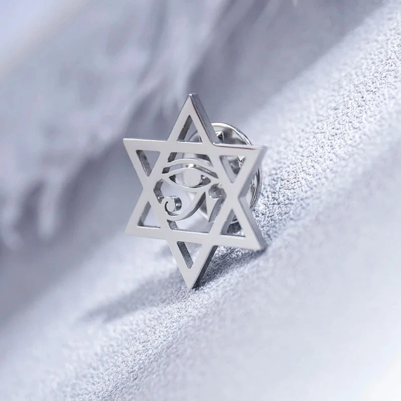 Broche para Terno Masculino Estrela de David Maximus