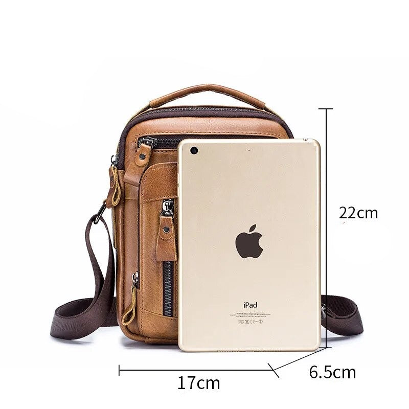 Bolsa Masculina de Couro Genuíno