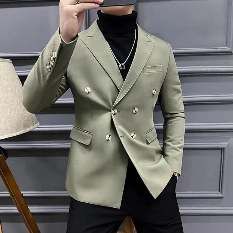 Blazer Masculino Transpassado, Blazer Transpassado Slim, Blazer Masculino Slim Transpassado