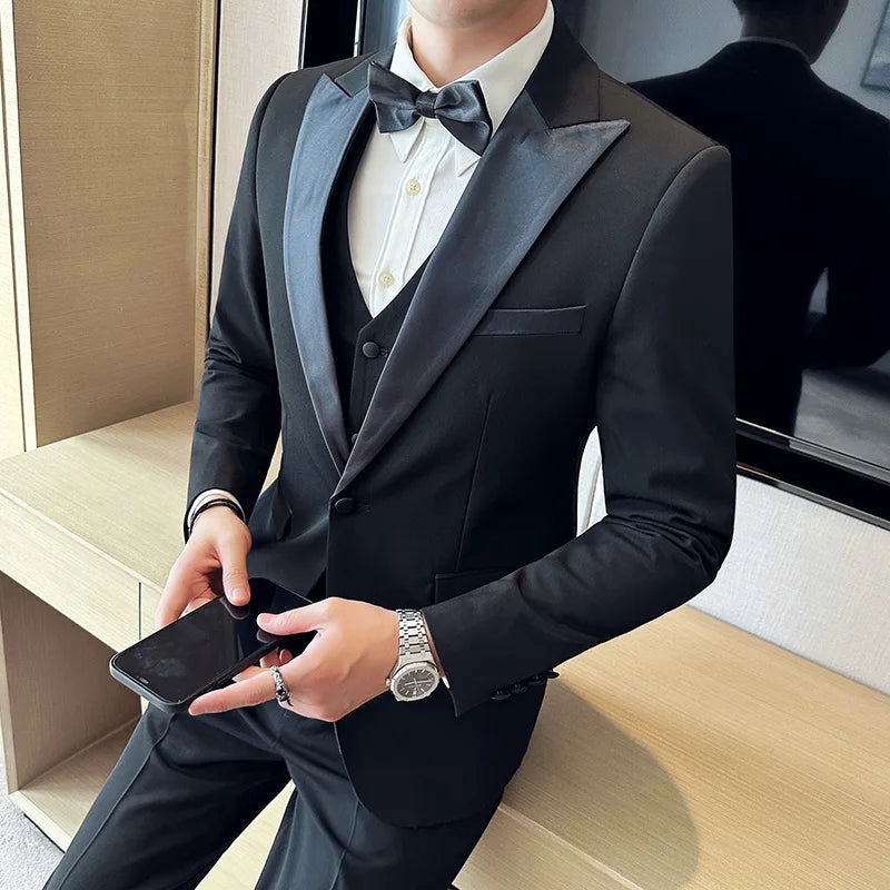 smoking masculino slim, terno de gala, traje social casamento, smoking premium, traje masculino festa