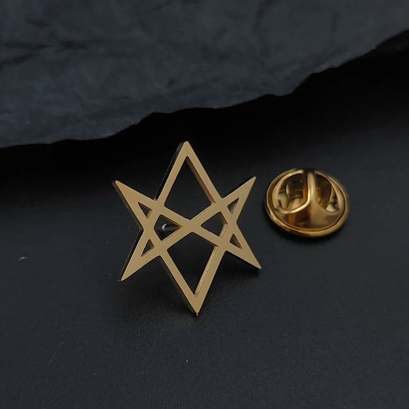 Broche, broche para terno, broche masculino, broche para terno masculino, broche de estrela, broche hexagonal
