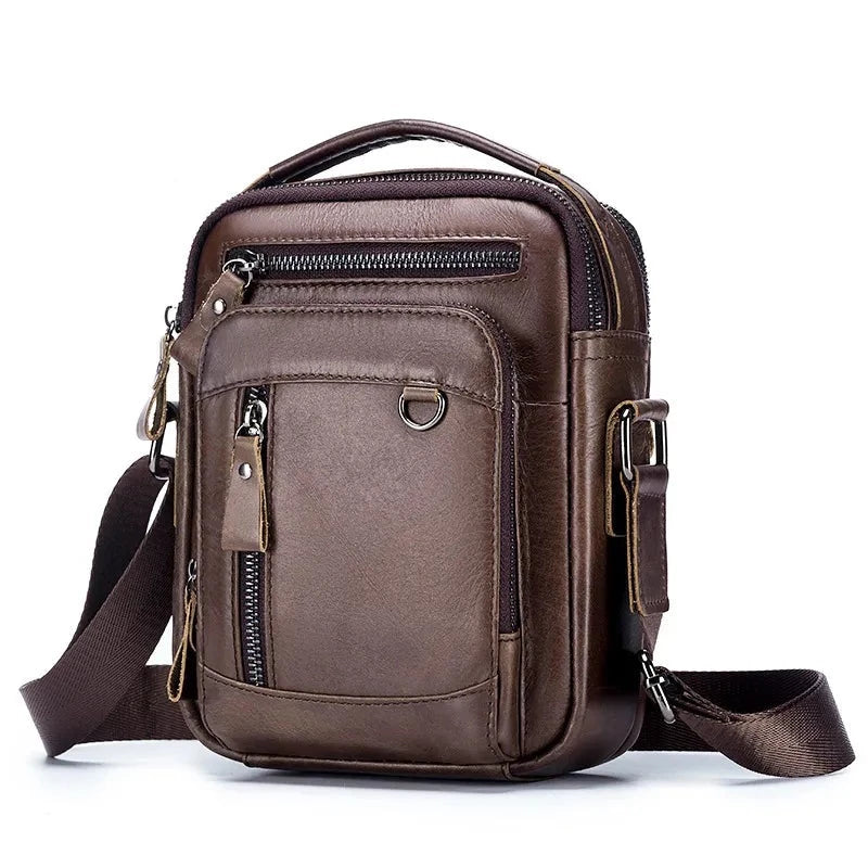 Bolsa Masculina de Couro Genuíno