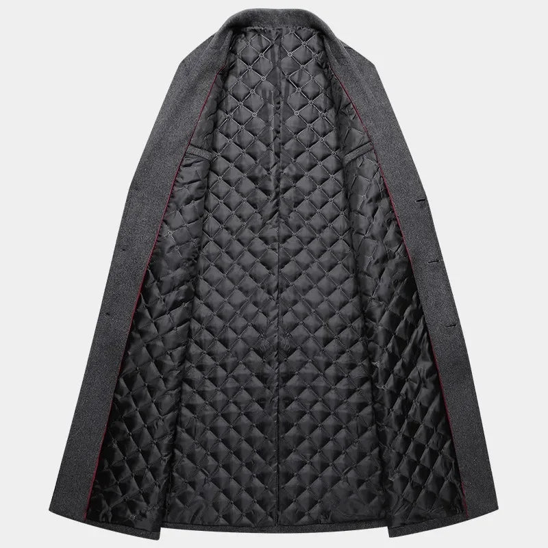 Sobretudo Masculino de Lã Comprido Maximus