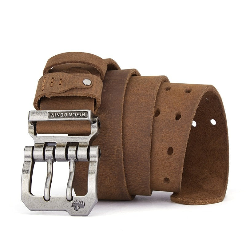 Cinto Masculino de Couro Bison Valentus