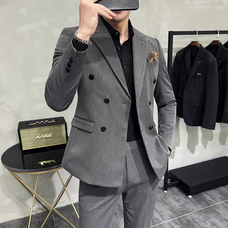 costume masculino transpassado, costume masculino liso, costume transpassado, costume masculino slim fit